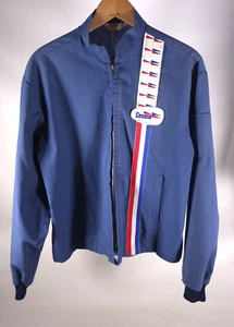 VINTAGE FLIGHT APPAREL BLUE CESNA JACKET, LIGHT WINDBREAKER MEDIUM - Picture 1 of 8