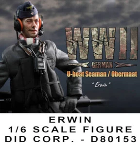 DID 1/6 MASSSTAB ZWEITER WELTKRIEG DEUTSCHE ERWIN FIGUR U-BOOT SEEMANN / OBERMAAT D80153 - Bild 1 von 7