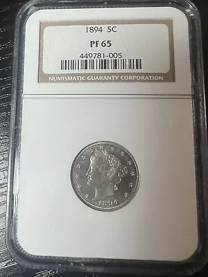 1894 5c NGC PR65  Liberty "V" Nickel - Image 1 of 2