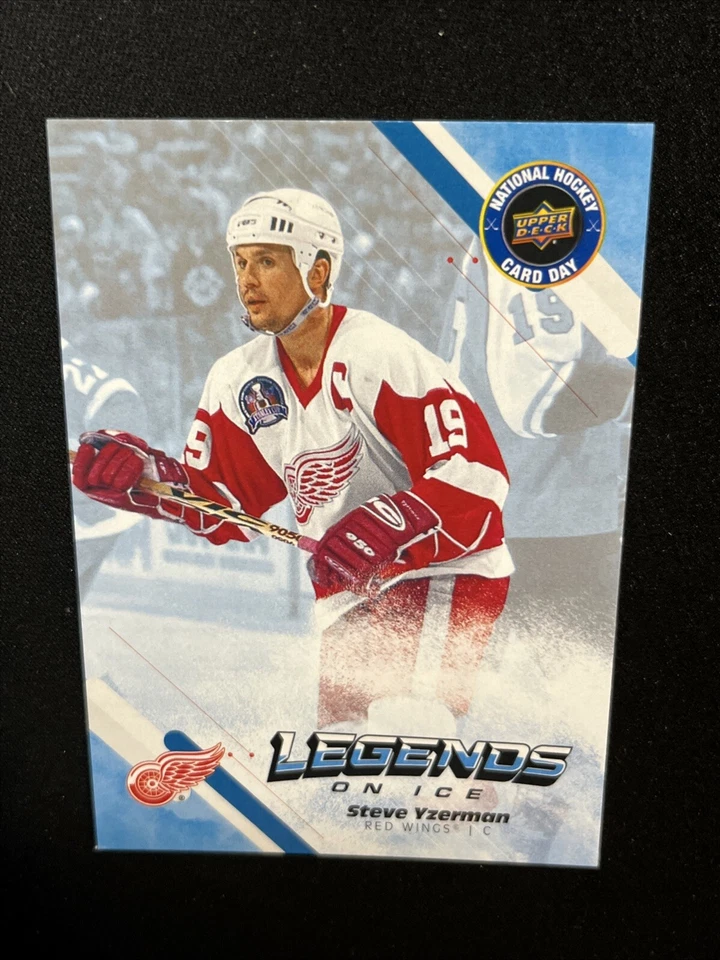 2023 UD National Hockey Card Day Legends On Ice NHCD-27 Steve Yzerman - Image 1 of 2