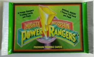 Tarjetas coleccionables premium de Mighty Morphin Power Rangers 1994 7 tarjetas por paquete - raras  - Imagen 1 de 3