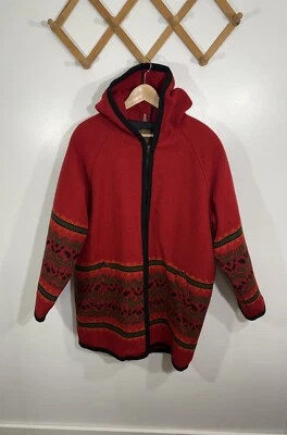 Woolrich Vintage Coat Wool Fair Isle Nordic XL - Image 1 of 4