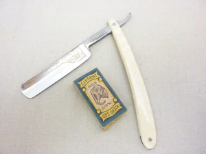 Vintage 5/8"" Solingen Elixio gerader Rasierer Rasiermesser Deutschland + Klinge - Bild 1 von 5