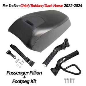 Soziussitz Beifahrersitz Fußrasten Für Indian 2022-2024 Chief/Bobber/Dark Horse - Picture 1 of 23