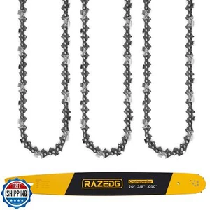 RazEdg 20 Inch Chainsaw Bar and Chain Combo, .325" Pitch, 050" Gauge, 78 Driv - Picture 1 of 5