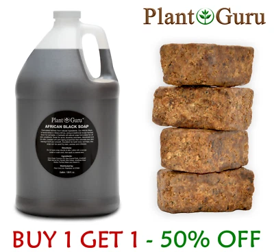 African Black Soap Liquid Gallon Bulk 100% Pure Raw Organic Body Wash Shampoo - Image 1 of 4