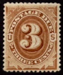 US #J3 3c POSTAGE DUE MOGH cv $130 - Picture 1 of 2