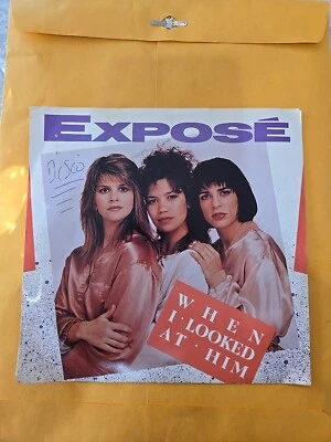 EXPOSE-When I Looked  At Him/ 45 Rpm 7"  Arista Records AS1-9868 NM Pics - Image 1 of 4