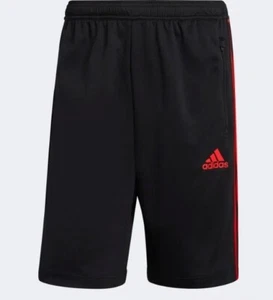 ADIDAS Youth Boys Climalite Basketball Shorts NWT Red & Black Size XL 18/20 - Picture 1 of 7
