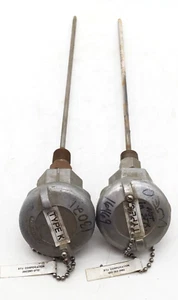 BTU Corp. MgOJ & MgOK 12" Sheath Thermocouple Assembly (Lot of 2) - Picture 1 of 6