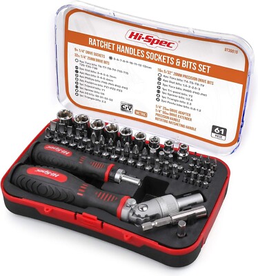 1/4  Hex Multi Bit Precision Screwdriver & Ra...