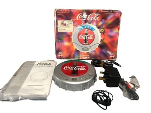 Reproductor de CD Always Coca Cola Discman gris de Akura en caja completo probado funcionando - Imagen 1 de 16