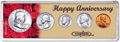 Happy Anniversary Coin Gift Set, 1957 Cover