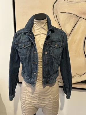 Chaqueta vaquera Express para mujer azul oscuro, corta, talla Xs Foto 1 de 4