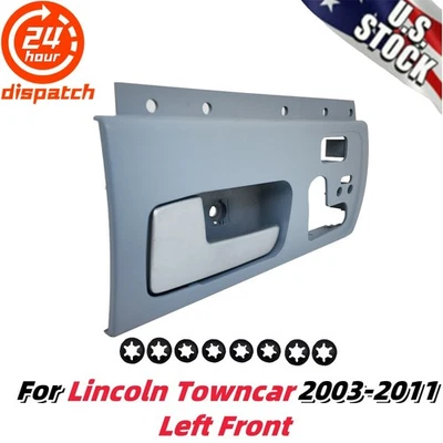 Bisel de manija de puerta delantero izquierdo para Lincoln Towncar 03-11 con manija memoria calor-aire Foto 1 de 4