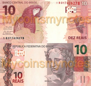 BRASIL, 10 REALES, 2020, Serie iB o iF, P-New, New Signature, UNC - Photo 1/4