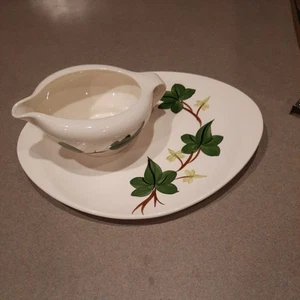 Blue Ridge Pottery Baltic Ivy Southern Potteries Serving Plate, Gravy Bowl - Picture 1 of 5