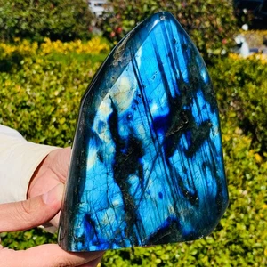 4.16LB Natural Labradorite Quartz Crystal Freeform Mineral Specimen Healing - Picture 1 of 12