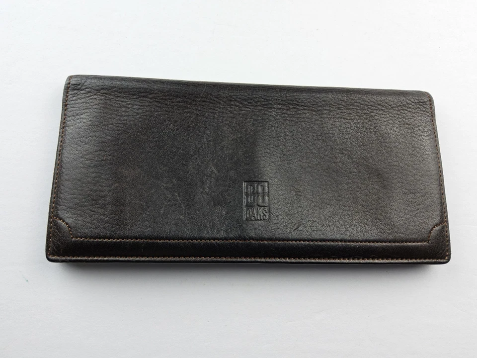 Cartera plegable de cuero tamaño completo Daks London  Foto 1 de 4