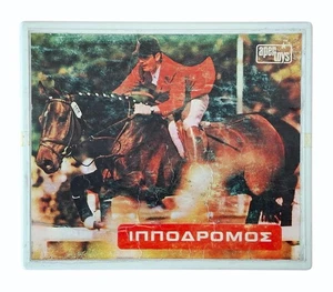 VINTAGE APER TOYS HORSE RACING TRACK BOARD GAME COMPLETE GREEK USED IN BOX RARE - Picture 1 of 11