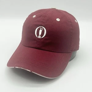 The Open Championship Claret Jug Ahead Classic Cut Adjustable Hat Maroon - Picture 1 of 8