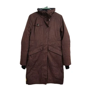 Lole Thermojacke Damen klein braun Kapuze Taschen Regenjacke - Bild 1 von 7