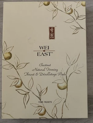 Almohadillas reafirmantes naturales para garganta y escote Wei East Chestnut cuatro paquetes NUEVO Foto 1 de 4