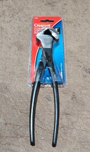 CRESCENT 728VN 8 1/4'' INCH SOLID JOINT PLIERS - END CUTTING NIPPERS, CARDED - Photo 1 sur 3