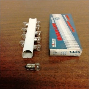 Instrument Panel Light Bulb-Mini Lamp- Wagner Lighting 1449 14V (1 Pkg Of 10) - Picture 1 of 4