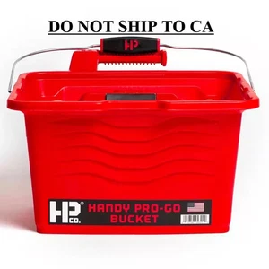 Paint Bucket 1 Gal ProGo Ladder Bracket Magnetic Brush Holder Durable Red Plasti - Picture 1 of 7