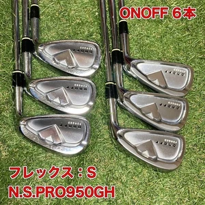 Daiwa ONOFF Globeride Irons #5-9,Pw(6Clubs)/NSPRO950GH/Flex:Stiff/ Iron set - Picture 1 of 10