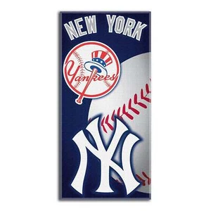 The Northwest Company MLB New York Yankees Beach Towel, 30" x 60", Emblem - Picture 1 of 4