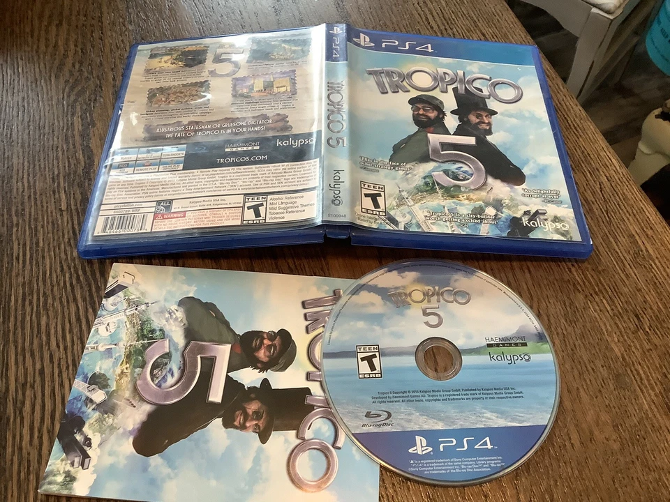 Tropico 5 (Sony PS4, 2015) Used PlayStation 4 Fun Adventure Free USA Shipping - Image 1 of 1