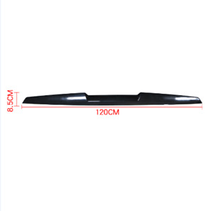 120cm Car Rear Wing Lip Spoiler Black Tail Trunk Roof Trim TPU Sticker Decor 1Pc