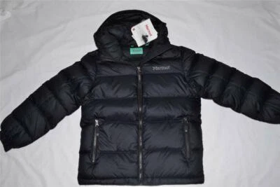 MARMOT GIRLS GUIDES DOWN HOODY BLACK ALL SIZES BRAND NEW AUTHENTIC #78170 - Image 1 of 4