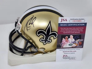 DREW BREES signed SAINTS mini helmet JSA COA - Picture 1 of 3