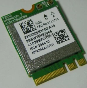 New Lenovo 01AX713 Atheros QCNFA344A Dual Wireless 802.11ac BT NGFF - Afbeelding 1 van 1