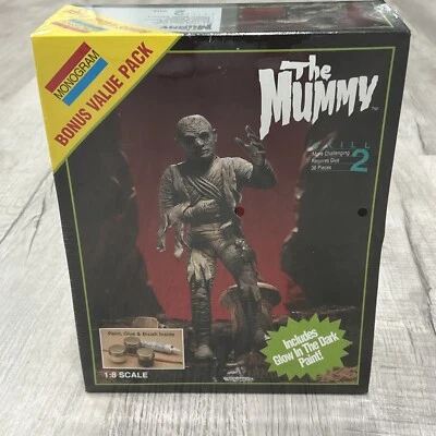 Vintage Monogram The Mummy 1/8 scale Plastic Model Kit 1994 6378 NEW SEALED - Image 1 of 4
