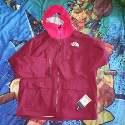 The North Face TNF Dragline Jacket $425 Red Cordovan DryVent BioBase 3 Layer XXL - Image 1 of 4