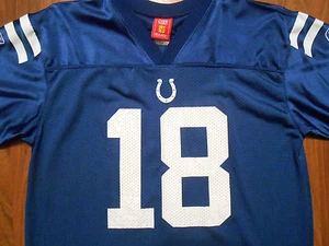 Vintage Peyton Manning #18 Indianapolis Colts Jersey by Reebok, Youth XL, NICE!! - Picture 1 of 4