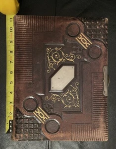 Álbum de fotos de 1800 tarjeta dura sepia 64 fotos incluidas - Imagen 1 de 24