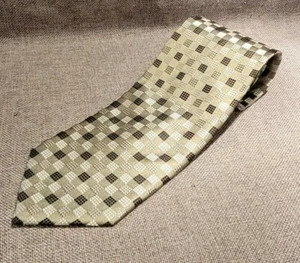 Roberto Villini All SIlk Tie - Greens, Black and Silver - 57" length, 4" width - Picture 1 of 10