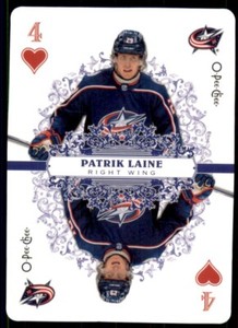 2022-23 UD O-Pee-Chee OPC Playing Cards #4-HEARTS Patrik Laine
