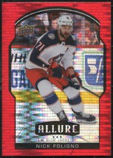 2020/21 Upper Deck Allure NICK FOLIGNO "RED RAINBOW" Parallel Card #51