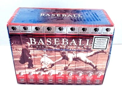 Ken Burns Baseball VHS Box Set 9 Tape Complete PBS Documentary 1997 Sealed - Image 1 of 3
