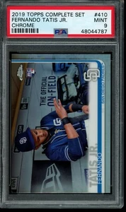 2019 Topps Complete Set Fernando Tatis Jr. RC Refractor Chrome PSA 9 Mint #410 - Bild 1 von 2