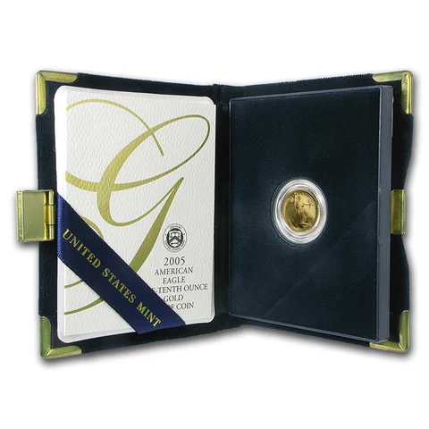 2005-W 1/10 oz Proof Gold American Eagle (w/Box & COA) - SKU #11095 Cover
