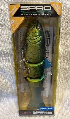 Spro BBZ-1 Bill Siemantel Signature 8" Swimbait Fast Sink Dorado Ocean Bait - U2 - Image 1 of 4