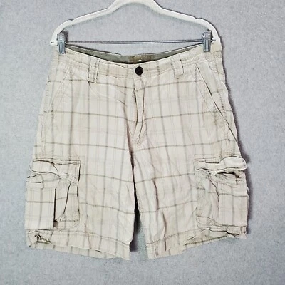 RedHead Men Shorts 34 Beige Plaid Cargo Outdoor Hunting Hiking Pockets - Image 1 of 4