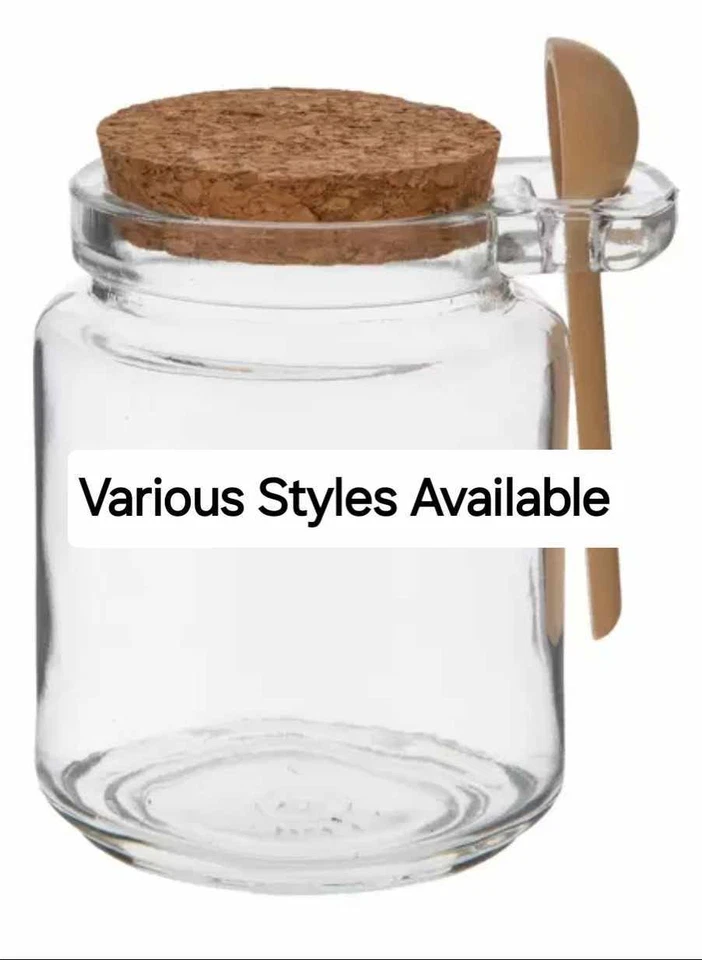 Glass Jar Various Sizes Styles New - Image 1 of 1